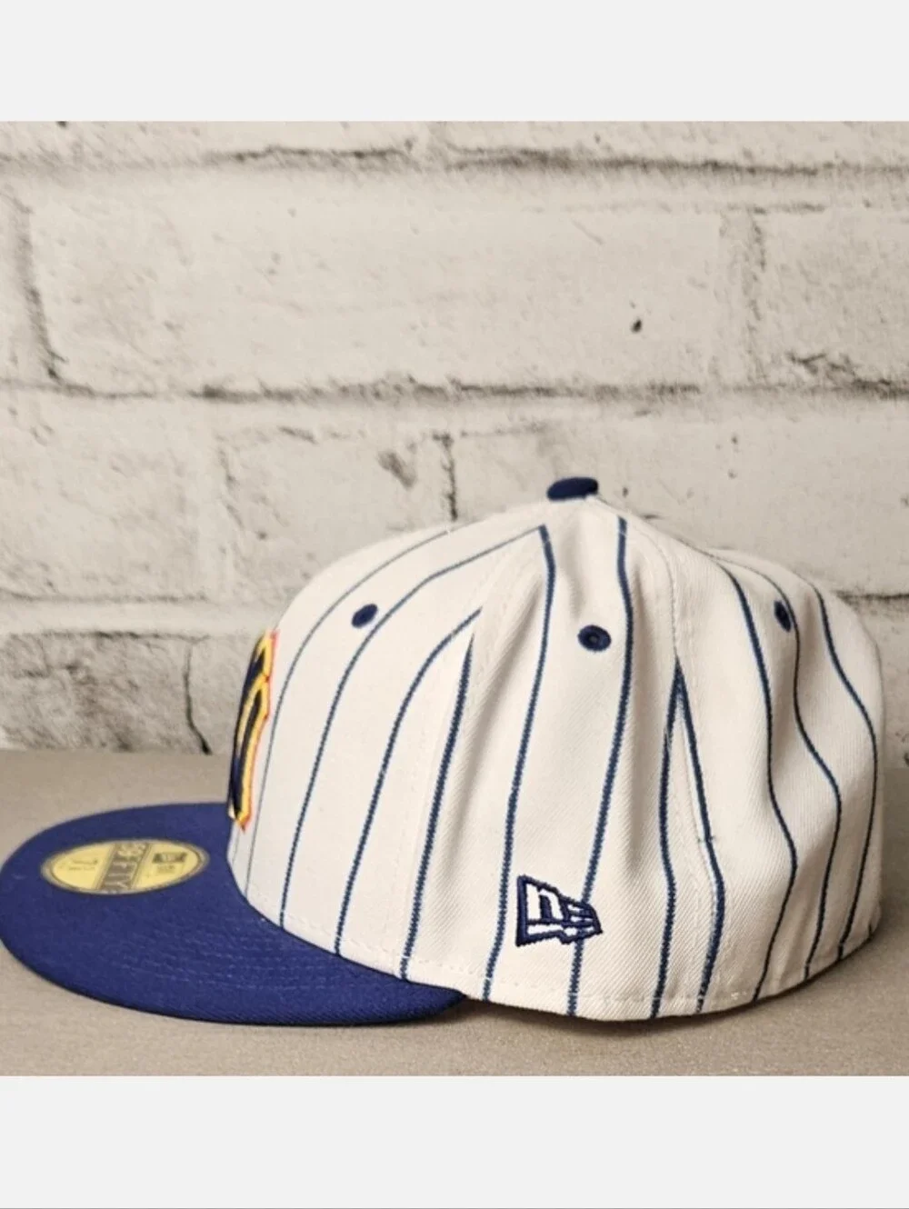 New Era 59FIFTY NY Yankees Pinstripe Fitted Hat 7 5/8 MLB